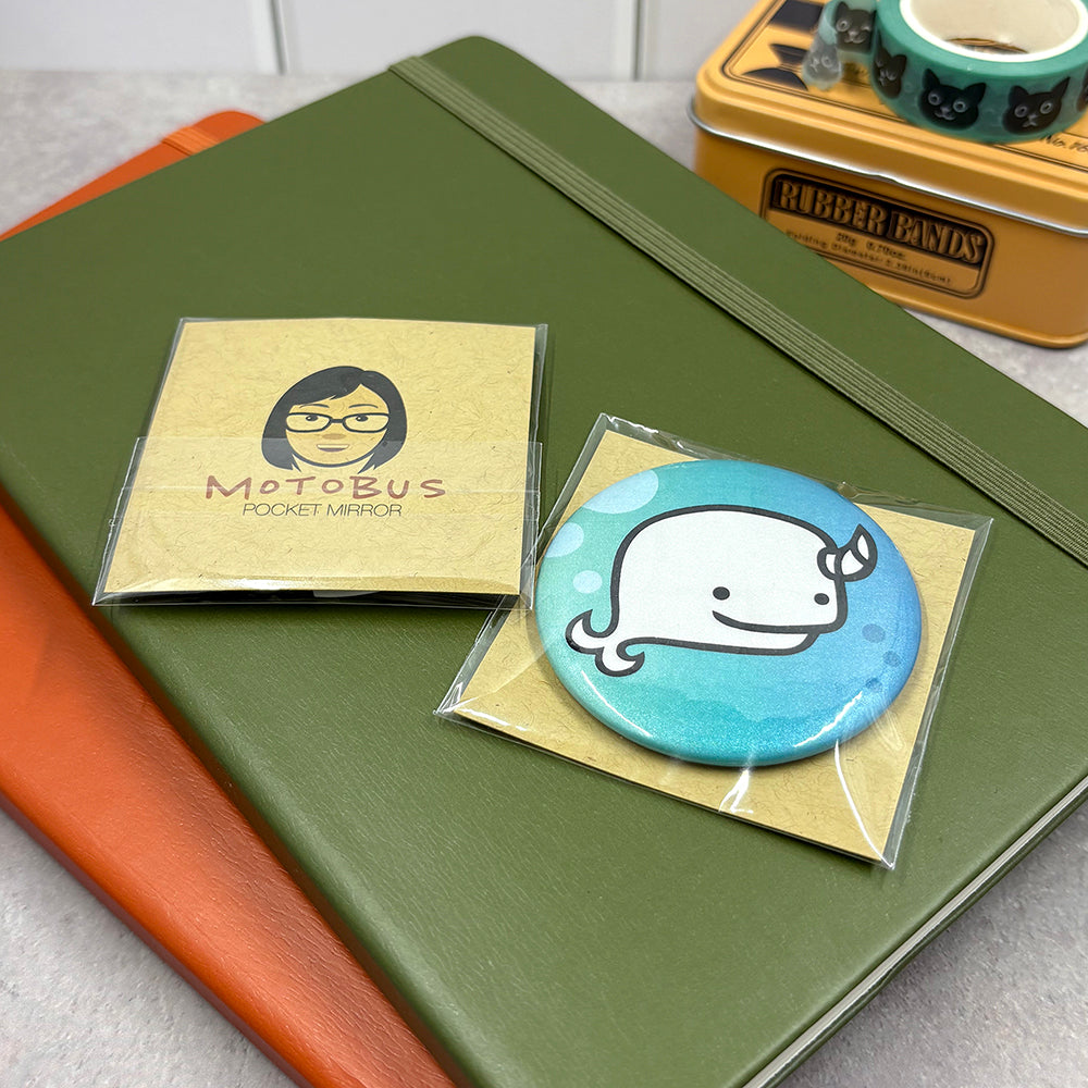 Narwhal Pocket Mirror